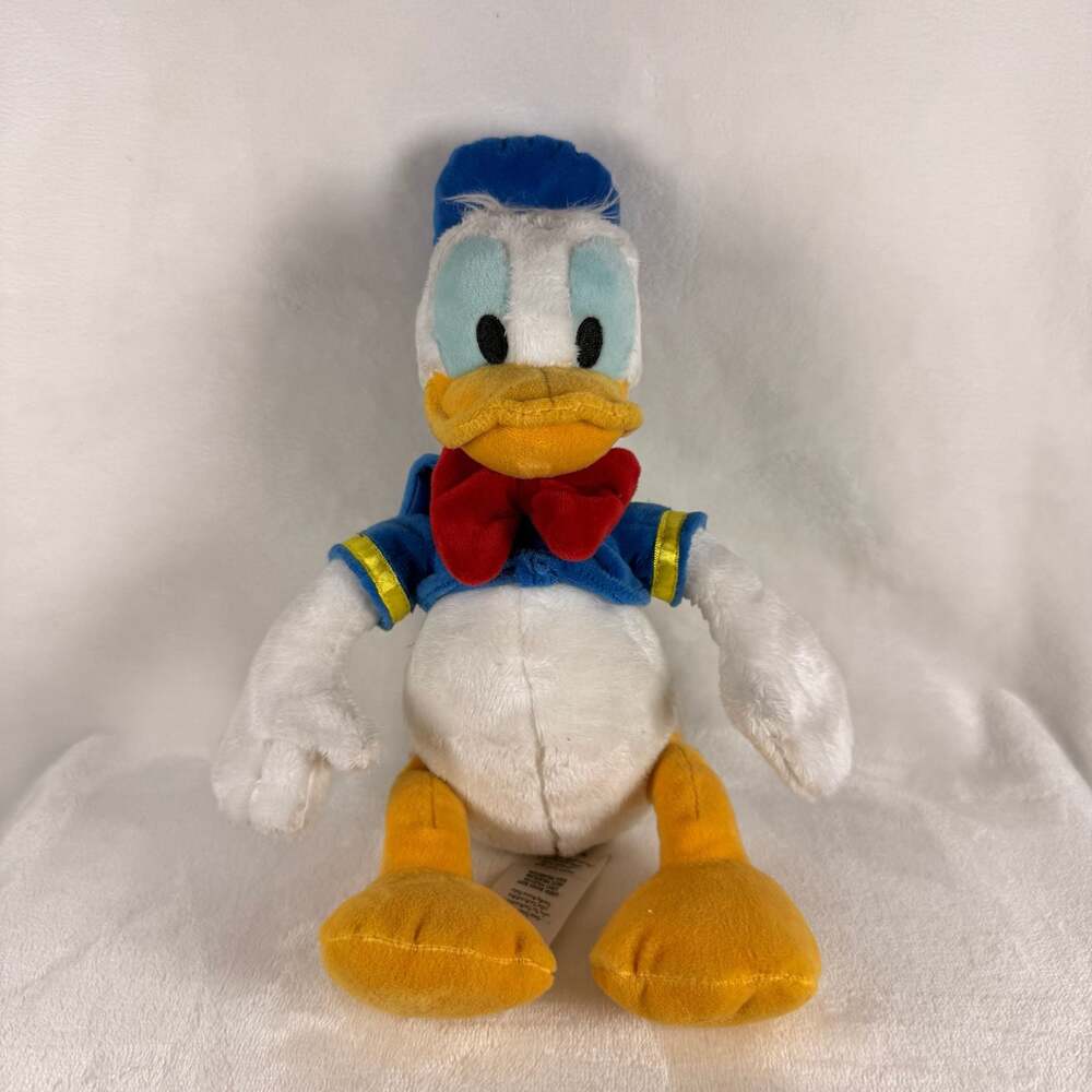 Disney Parks Authentic Donald Duck Plush Toy in Traditional Sailor Suit